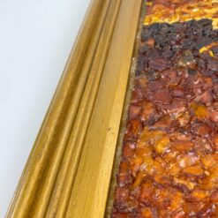 Paveikslas – mozaika iš gintaro “Laivas” mediniame rėme 5x37x42 cm