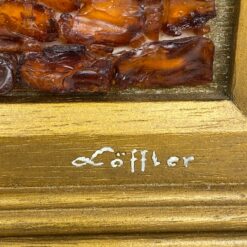 Paveikslas – mozaika iš gintaro “Laivas” mediniame rėme 5x37x42 cm