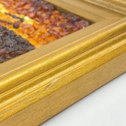 Paveikslas – mozaika iš gintaro “Laivas” mediniame rėme 5x37x42 cm