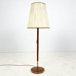 Pastatomas medinis toršeras su šviesiu gaubtu 50x50x146 cm