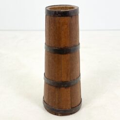 Ąžuolinė skėtinė su metalinėmis detalėmis 28x28x66,5 cm