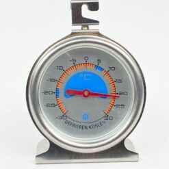 Nerūdijančio plieno šaldytuvo / šaldiklio termometras (+30/-30) 4,5x7x9 cm