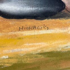 Akvarele tapytas natiurmortas įstiklintame rėme 2x85x69 cm