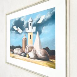 Akvarele tapytas natiurmortas įstiklintame rėme 2x85x69 cm