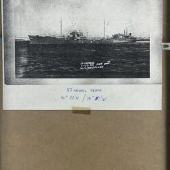 Nuskendusio laivo printas metaliniame rėme 2×33,5×43,5 cm