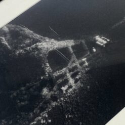 Nuskendusio laivo printas metaliniame rėme 2×33,5×43,5 cm