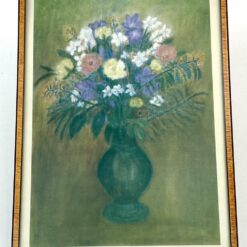 Gėlių printas mediniame rėme su stiklu 1x26x36 cm