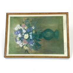 Gėlių printas mediniame rėme su stiklu 1x26x36 cm