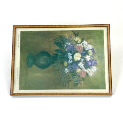 Gėlių printas mediniame rėme su stiklu 1x26x36 cm