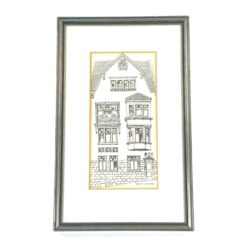 Įrėmintas pastato printas 1x20x31,5 cm