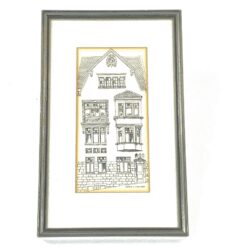 Įrėmintas pastato printas 1x20x31,5 cm