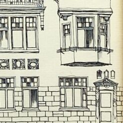 Įrėmintas pastato printas 1x20x31,5 cm