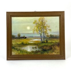 Įrėmintas mediniame rėme gamtos printas 2x35x29 cm