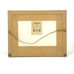 Guašu tapytas gamtos peizažas mediniame rėme 3x28x22 cm