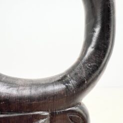 Afrikietiška drožinėta vaikščiojimo lazda su gyvūnų figūromis 10x4x98,5 cm