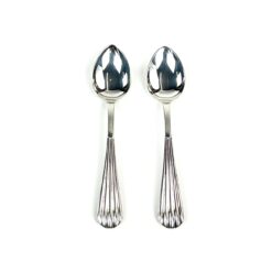 Grasoli-Werk Gebr. Grah Solingen sidabruoto metalo arbatiniai šaukšteliai 2 vnt. kompl. 2x10,5x1 cm