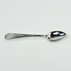 Grasoli-Werk Gebr. Grah Solingen sidabruoto metalo arbatiniai šaukšteliai 2 vnt. kompl. 2×10,5×1 cm