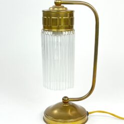 Žalvarinis stalinis šviestuvėlis su stiklo karoliukais 12,5x15x32,5 cm