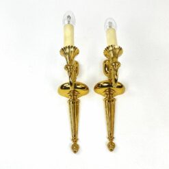 Žalvariniai sieniniai šviestuvai 2 vnt. komplektas 18x9x33,5 cm