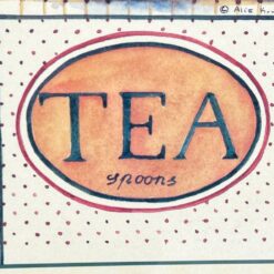 Alie Kruse-Kolk darbo “Tea” printas mediniame rėme su stiklu 3x66x56 cm