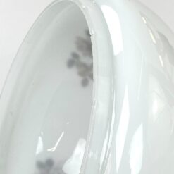 Stalinis “Temde” šviestuvas iš medžio ir žalvario su stikliniu gaubtu 27x27x47 cm