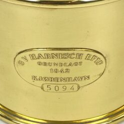 G.V. Harnisch Eftf. žalvarinė žibalinė lempa stikliniu gaubtu 30x30x40 cm