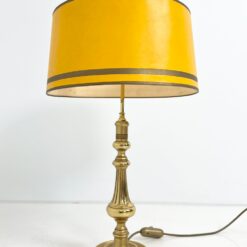 Žalvarinis stalinis šviestuvas popieriniu gaubtu 40x40x67 cm