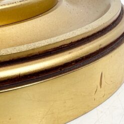 Žalvarinis stalinis šviestuvas popieriniu gaubtu 40x40x67 cm