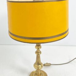 Žalvarinis stalinis šviestuvas popieriniu gaubtu 40x40x67 cm