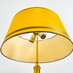 Žalvarinis stalinis šviestuvas popieriniu gaubtu 40x40x67 cm