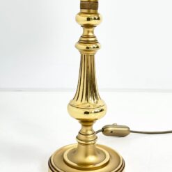 Žalvarinis stalinis šviestuvas popieriniu gaubtu 40x40x67 cm