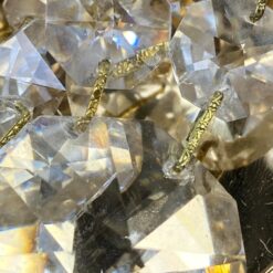 Sieniniai Sölken Leuchten šviestuvai iš metalo ir krištolo 2 vnt. kompl. 14x20x18 cm