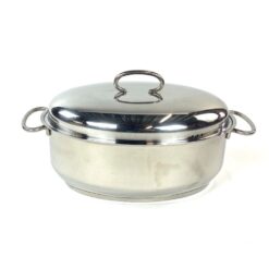 Ovalus metalinis Schulte-Ufer puodas su dangčiu 22×38,5×20 cm