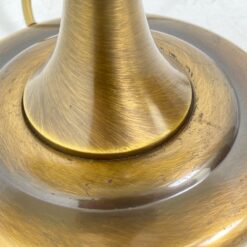 Žalvariniai staliniai šviestuvai tekstilės gaubtais 2 vnt. kompl. 43x43x70 cm