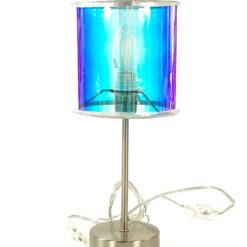 Stalinis metalinis Globo Lighting šviestuvėlis plastiko gaubtu 15x15x35 cm