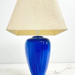 Keramikinis mėlynos spalvos stalinis šviestuvas 45,5×45,5×72,5 cm