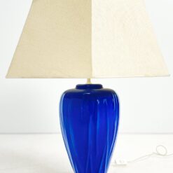 Keramikinis mėlynos spalvos stalinis šviestuvas 45,5×45,5×72,5 cm