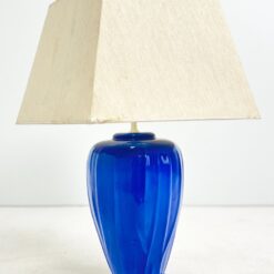 Keramikinis mėlynos spalvos stalinis šviestuvas 45,5×45,5×72,5 cm