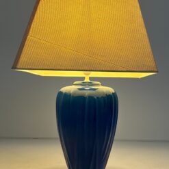 Keramikinis mėlynos spalvos stalinis šviestuvas 45,5×45,5×72,5 cm