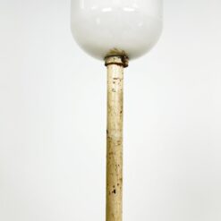 Bauhaus stiliaus pakabinamas šviestuvas stikliniu gaubtu 15x15x50 cm