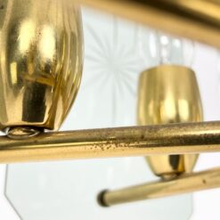 Žalvarinis Josef Brumberg aštuonių šakų sietynas su krištolu 43x43x78 cm