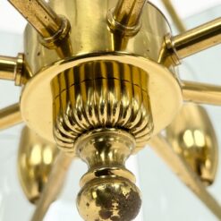 Žalvarinis Josef Brumberg aštuonių šakų sietynas su krištolu 43x43x78 cm