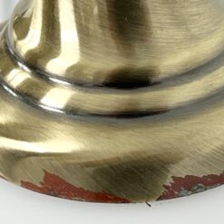 Žalvarinis Honsel Leuchten penkių šakų sietynas su stiklo gaubtais 60x60x77 cm