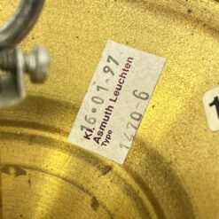 Asmuth Leuchten šešių šakų sietynas iš žalvario ir metalo su stiklo gaubteliais 62x62x80 cm