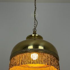 Žalvarinis pakabinamas Kaiser Leuchten šviestuvas su kutais 40x40x106 cm