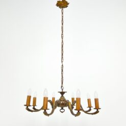 Žalvarinis aštuonių šakų sietynas 73x73x119 cm