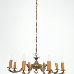 Žalvarinis aštuonių šakų sietynas 73x73x119 cm