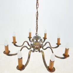 Žalvarinis aštuonių šakų sietynas 73x73x119 cm