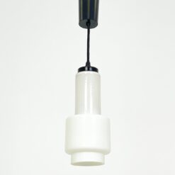 Mid Century Sölken Leuchten pakabinamas šviestuvas stiklo gaubtu 12x12x48 cm