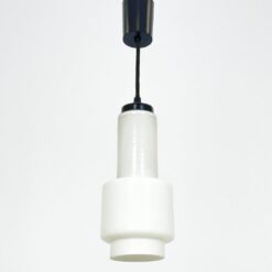 Mid Century Sölken Leuchten pakabinamas šviestuvas stiklo gaubtu 12x12x48 cm